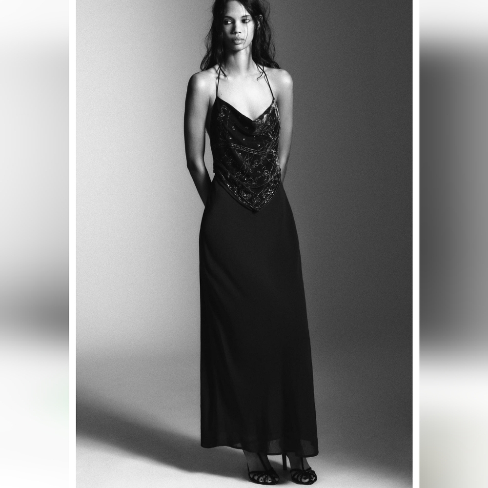 Zara Black Maxi Skirt